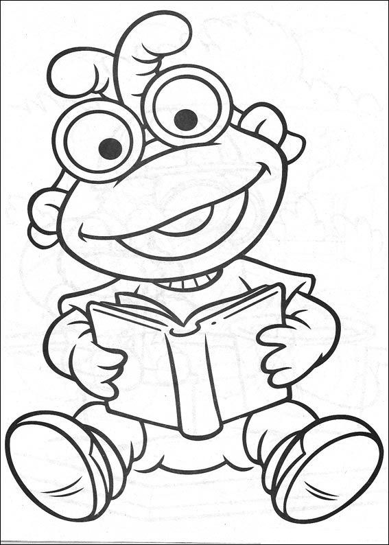 Plansa de colorat cu Bebelusi Muppet 20 13